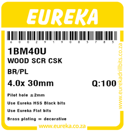 1BM40 - Wood Screw -1BM40_Label_T